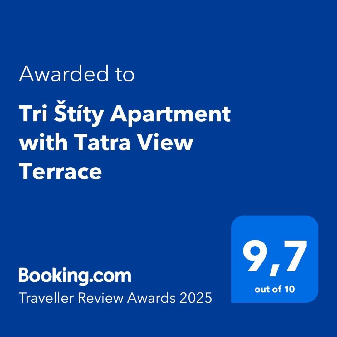 Tri Stity Apartment With Tatra View Terrace Vel'ka Lomnica Exterior photo